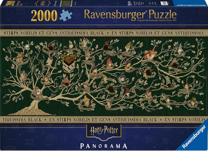 Ravensburger Puzzle 17299 - Arborele familiei - Puzzle panoramic Harry Potter 2000 de piese pentru adulți și copii de la 14 ani