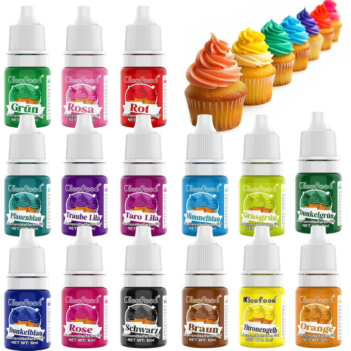 Coloranti alimentari lichizi, 6 ml Coloranti Alimentari Naty Shop Set 15 x 6 ml