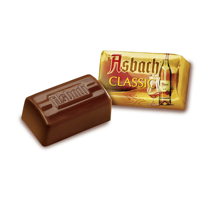 RCP Asbach Pralinenmischung, Mit Und Ohne Kruste, Flüssige Füllung, Alkoholhaltig, Tolles Geschenk, 2 X 125 G