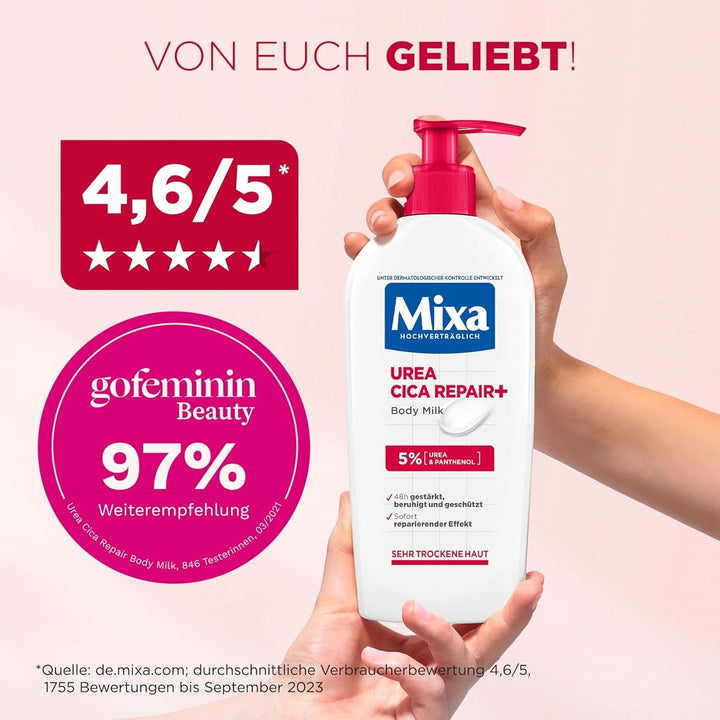 Mixa Urea Cica Body Lotion, Loțiune de corp calmantă și protectoare, 250 ml 