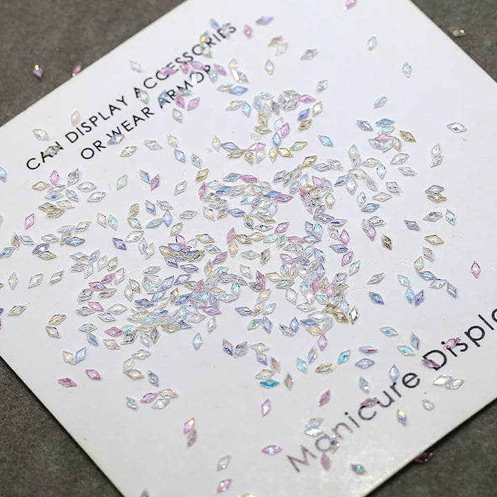 50 de piese mici zirconiu romb sclipici pietre unghii brelocuri culori mixte strasuri sclipitoare farmece unghii mini romb unghii cristale unghii diamante strasuri unghii farmece accesorii unghii nail art