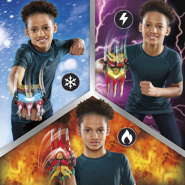 Power Rangers Dino Knight Morpher, jucărie cu lumini, sunete și taste, inspirată de serial, 15 centimetri