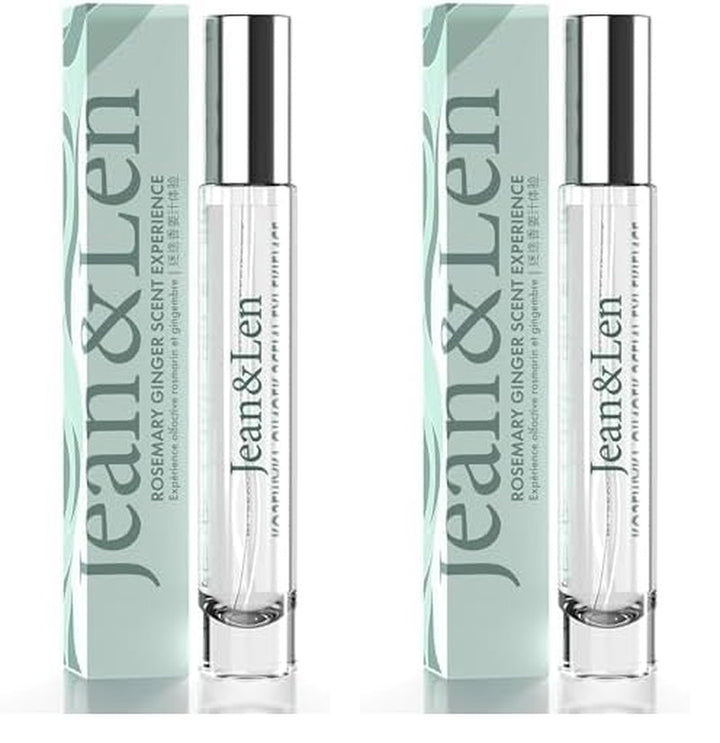 Jean & Len Scent Experience Rosemary & Ginger, Apă de toaletă cu aromă de rozmarin și ghimbir, Mini parfum practic, Ideal pentru călătorii, Sticlă de înaltă calitate, 10 ml