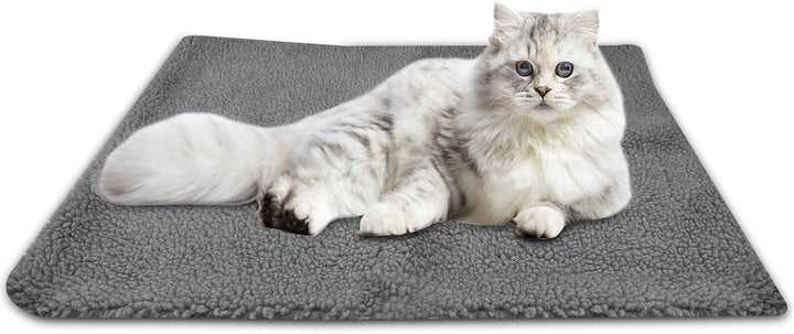 Pături gri pentru pisici, covoraș încălzitor pentru pisici, pătură pentru iepure, pătură pufoasă pentru pisică, pernă lavabilă pentru exterior, pătură pufoasă pentru câini, pătură pentru pisică, pat termic pentru pisică, bumbac perlat.