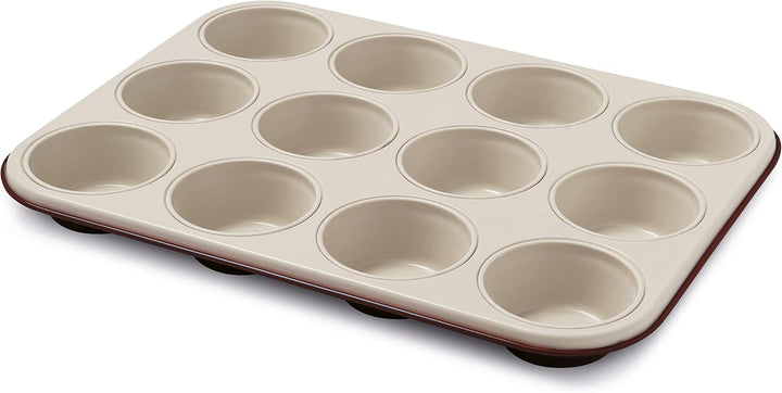 Blackstone Kuchenform 12 Muffins, Stahl, Schwarz/Grau Stein, 6 Einheiten