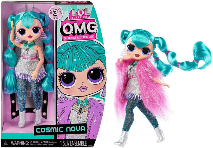 L.O.L. Surpriză! Păpușă de modă OMG - Swag - cu numeroase surprize, inclusiv modă schimbabilă și accesorii fabuloase - grozavă pentru copii de la 4 ani, roz