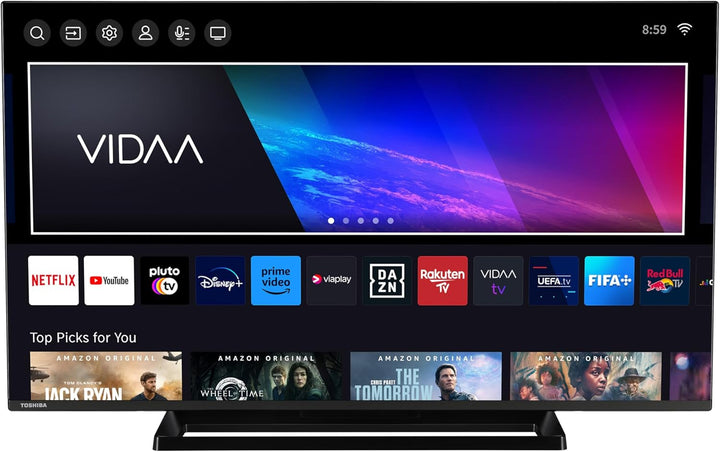 Toshiba 32LV3E63DAZ 32 Zoll Fernseher/Vidaa Smart TV (Full HD, HDR, Triple-Tuner, Bluetooth, Dolby Audio)