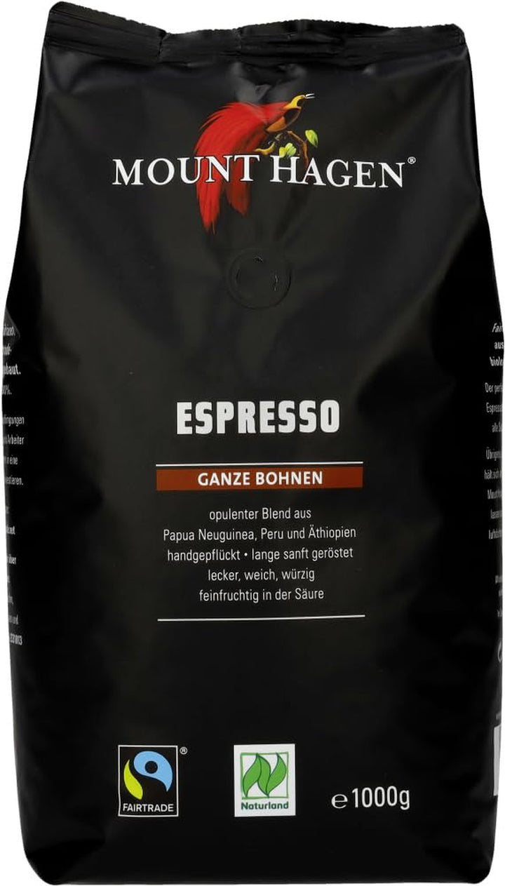 , Dark Roast, Bio FT Naturland Espresso, 1Kg Ganze Bohne