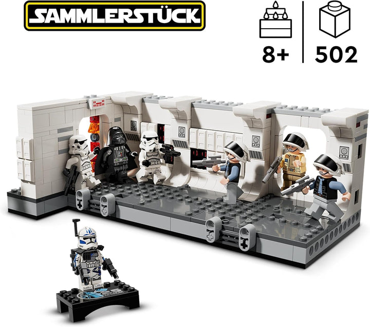 LEGO Star Wars Îmbarcarea pe Tantive IV, Jucărie de construcție pentru filmul O nouă speranță, Playset de fantezie pentru copii de colecționat, Idee de cadou pentru băieți și fete de peste 8 ani și pentru colecționari 75387