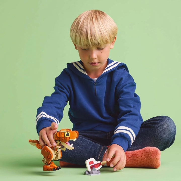 LEGO Jurassic World Little Eatie: T.Rex, jucărie de construcție pentru băieți și fete de la 7 ani, set de construcție cu dinozaur, cadou pentru copii, model cu gură, cap și coadă mobile 76967 Seturi de constructie Besuche den LEGO-Store