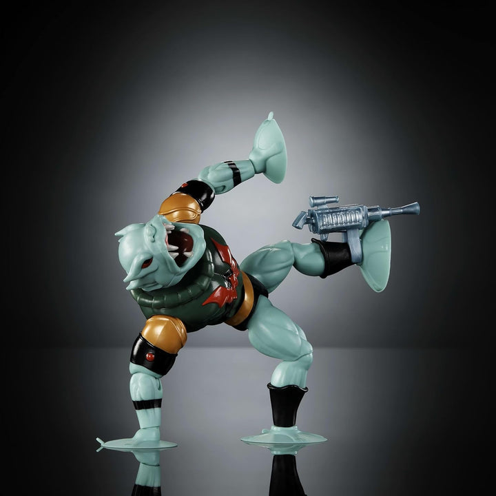Masters of the Universe Origins Action Figure Leech din colecția de desene animate, aprox. 14 cm înălțime, monstru cu aspirație din serialul TV din anii 1980, design și accesorii cu multe detalii, JBM83