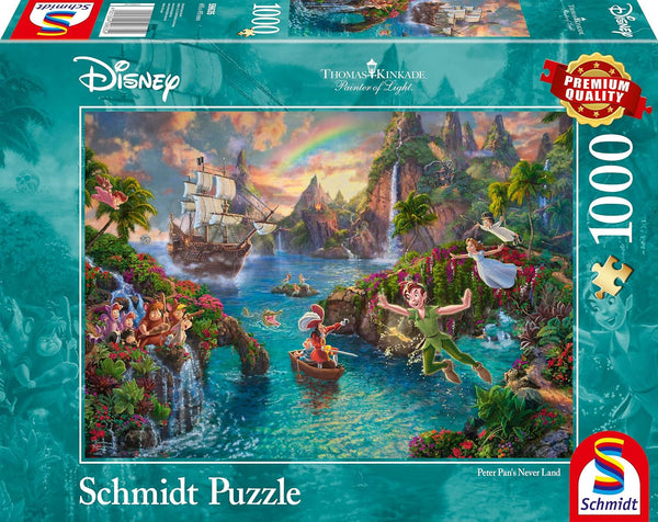Schmidt Spiele 59635 Thomas Kinkade, Disney, Peter Pan, puzzle jigsaw 1000 piese