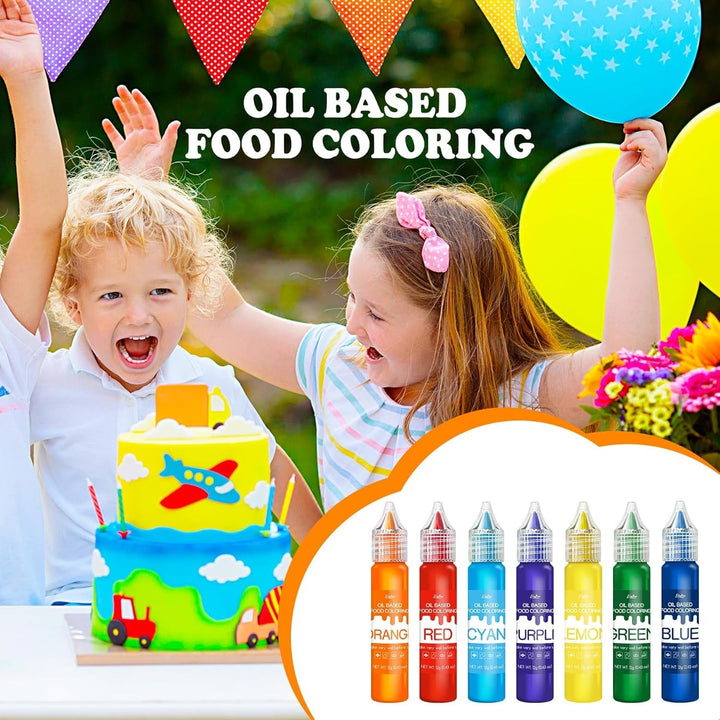 Coloranti alimentari liposolubili, 7 x 12 grame Coloranti Alimentari Naty Shop