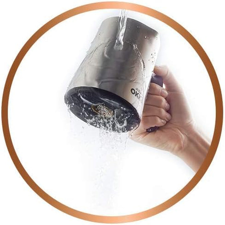 Cafetieră turcească Arzum Okka Minio, aparat Mocha, 1-4 căni, cană din oțel inoxidabil de 300 ml, protecție la preaplin, sistem inteligent de preparare, cană lavabilă, 480 W, cupru