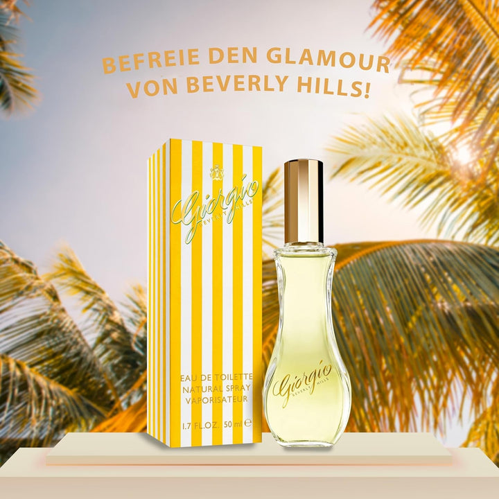 Giorgio Beverly Hills - Giorgio Yellow Eau De Toilette, Parfum Spray Feminin și Elegant, Cu Note Florale, Proaspete și Ușor Orientale, Aromă Lemnoasă, Parfum pentru Femei