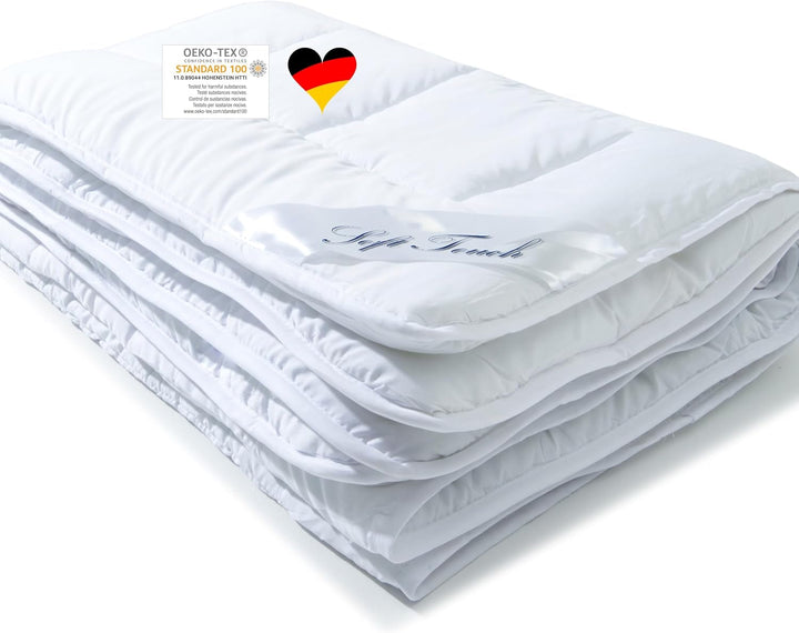 Aqua-Textil 4-sezon plapuma 135X200Cm Pături înnodate împreună Iarna 800G Vara 600G Reglarea climei Oeko-Tex