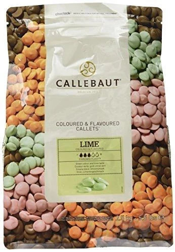 Le chocolat vert fin avec un arôme de citron Barry Callebaut, 2,5 kg