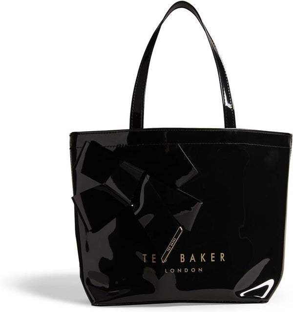 Cumpărător cu arc de vinil pentru femei Ted Baker Nikicon Genti Femei Naty Shop Negru