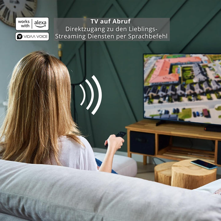 Toshiba 32LV3E63DAZ 32 Zoll Fernseher/Vidaa Smart TV (Full HD, HDR, Triple-Tuner, Bluetooth, Dolby Audio)