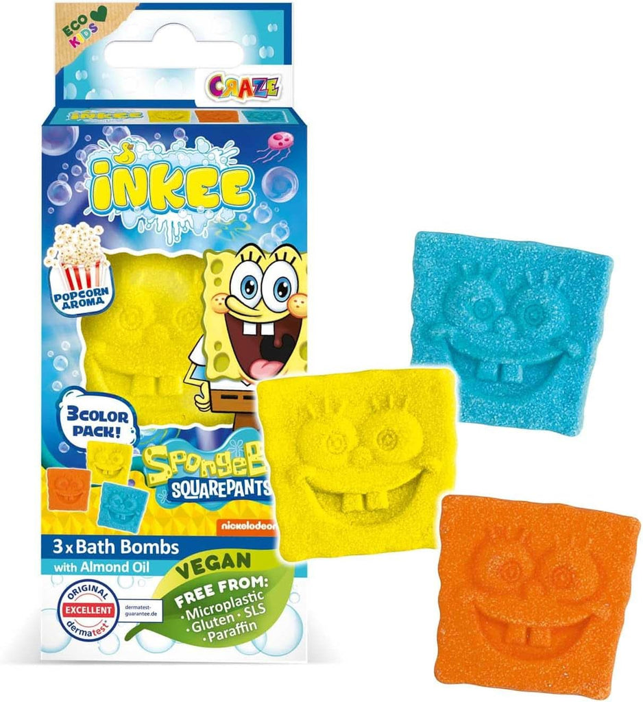 INKEE Spongebob, bomba de baie pentru copii cu surpriză, Spongebob Squarepants de colecționat, 80 grame