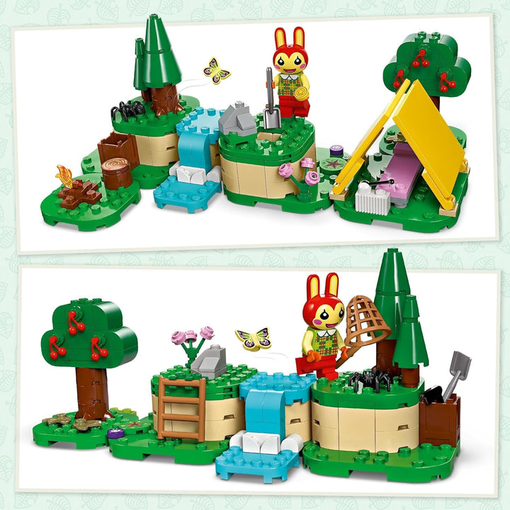 LEGO Animal Crossing Mimmis distracție în aer liber, jucărie creativă pentru copii, set de animale cu figura iepurelui din jocul video, cadou pentru fete și băieți de la 6 ani 77047