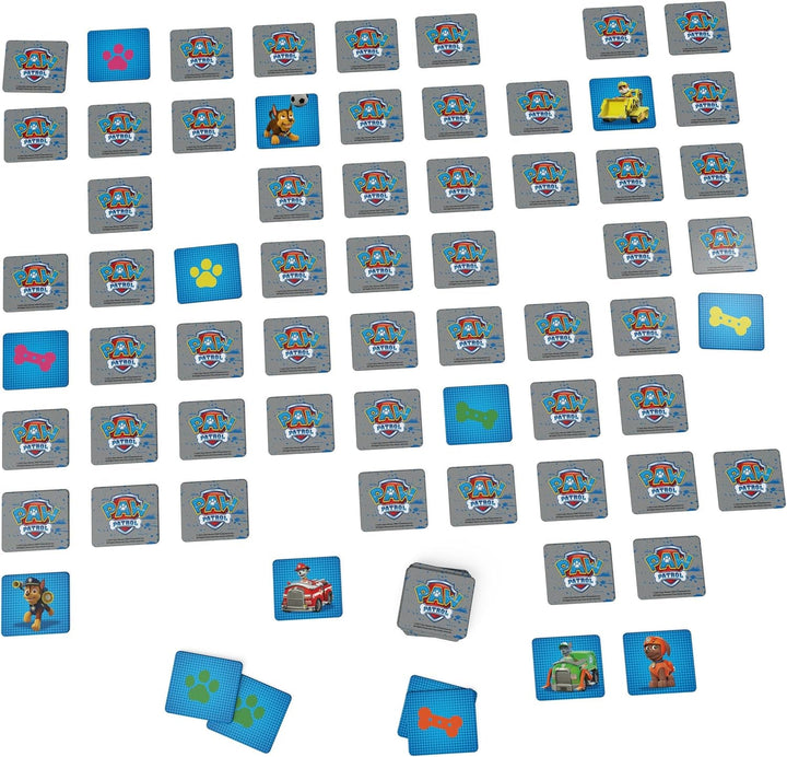 Jocuri Spin Master Paw Patrol, joc de memorie, jucarie Paw Patrol, Chase, Stella, Marcus, Ruben, jocuri de memorie cu carti, pentru copii peste 4 ani