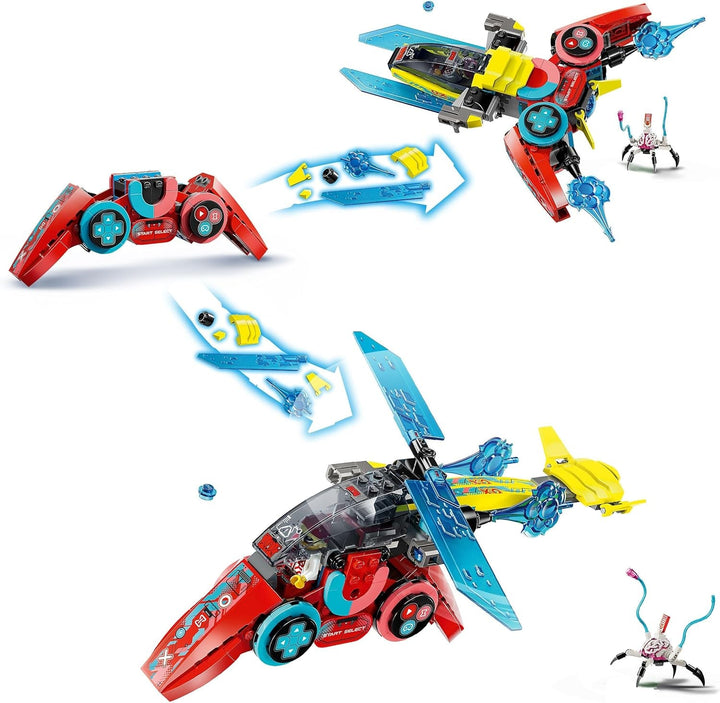 Controller de joc video LEGO Dreamzzz Coopers Flying, jucărie fantastică, set de joc video 2 în 1 cu minifigurină și păianjen, cadou pentru fete și băieți de la 7 ani 71489