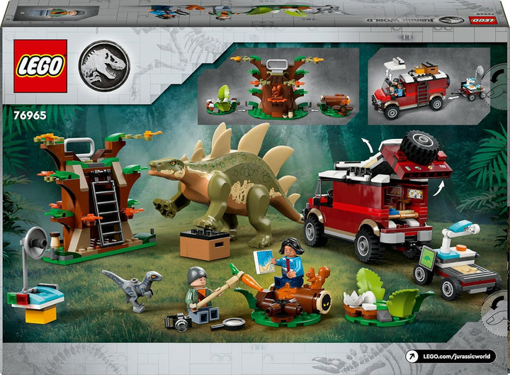 LEGO Jurassic World Dinosaur Missions: Discovery Of The Stegosaurus, Adventure Playset pentru băieți și fete de la 6 ani în sus, cadou pentru fanii lui Ben și Sammy 76965