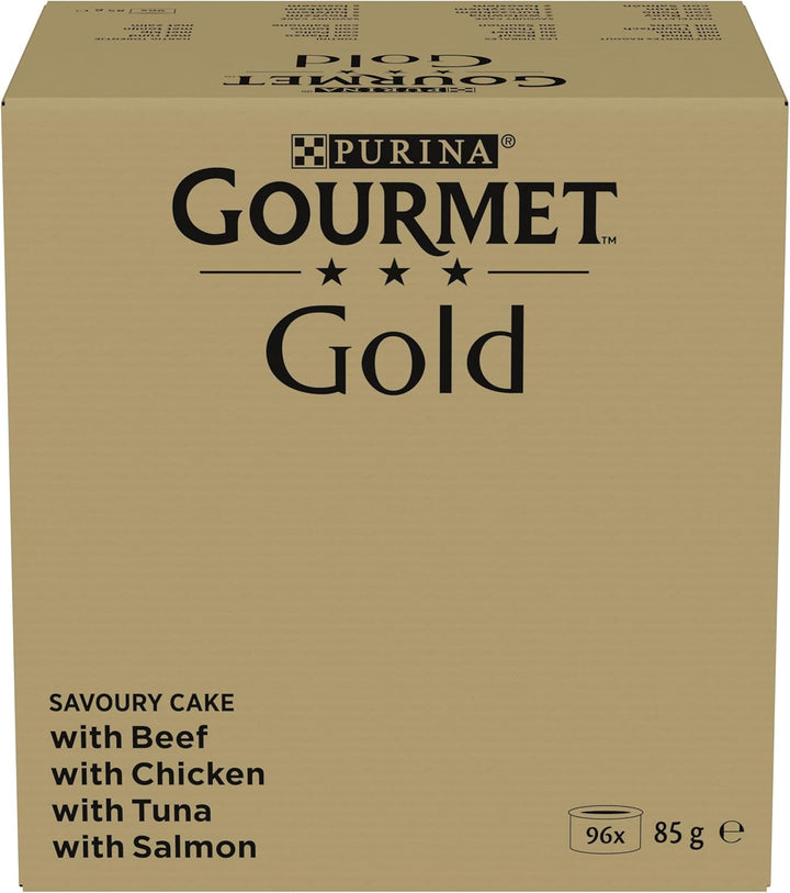 Gourmet Gold Juicy Fine Strips Hrană umedă pentru pisici, Variety Mix, pachet de 4 (4 X 24 cutii la 85G)
