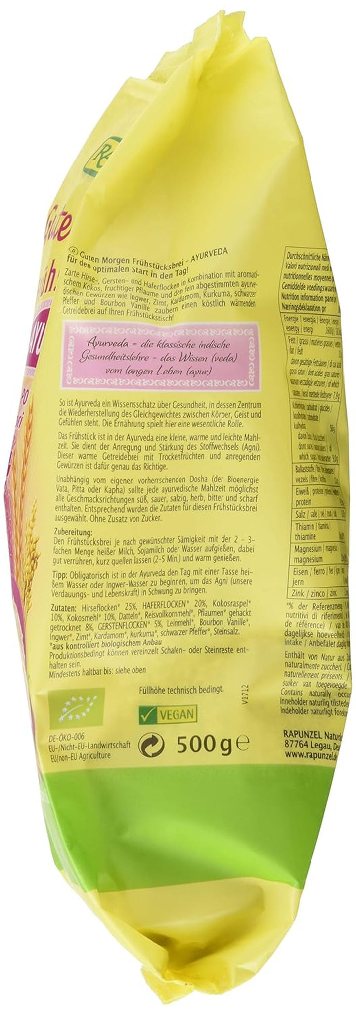 Frühstücksbrei Ayurveda, 500 G