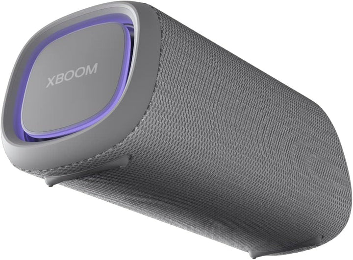 LG XBOOM Go DXG7, Difuzor Bluetooth portabil (40 wați, Google Assistant, Siri, iluminare), gri