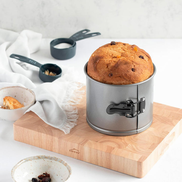 - 68696 - Panettone-Gebäckformen, Panettone-Form, Abnehmbare Form, Kohlenstoffstahl, Antihaft, Pfoa-Frei, Ökologisch, Durchmesser 16 Cm, Inhalt 2 L