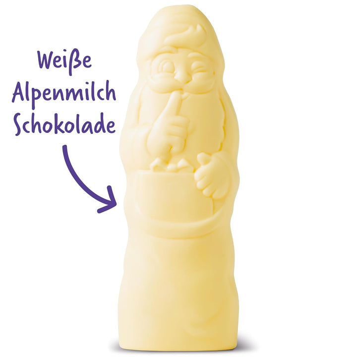 Milka Weihnachtsmann Weiße Schokolade 1 X 90G I Schoko Weihnachtsmann I Weiße Weihnachtsschokolade Aus 100% Alpenmilch