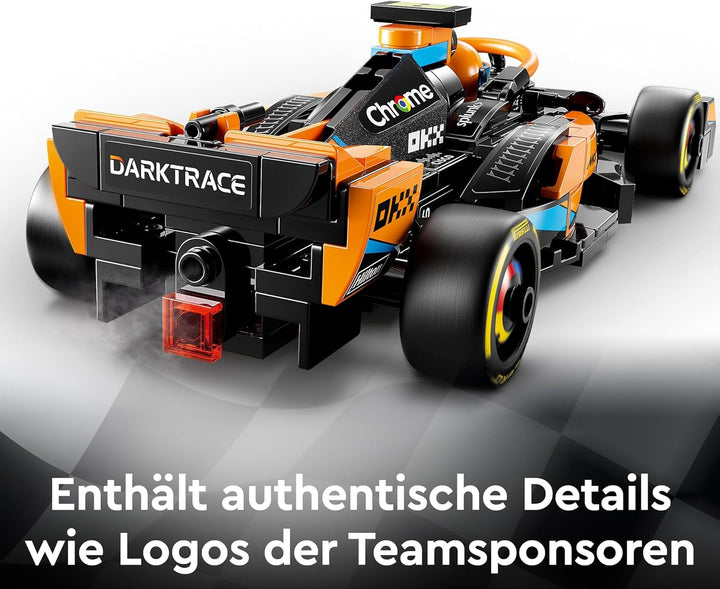 LEGO Speed Champions Mclaren Formula 1 mașină de curse 2023, jucărie pentru copii cu vârsta de peste 9 ani, băieți și fete cărora le place să se joace independent, model de vehicul construibil, decor pentru camera copiilor 76919