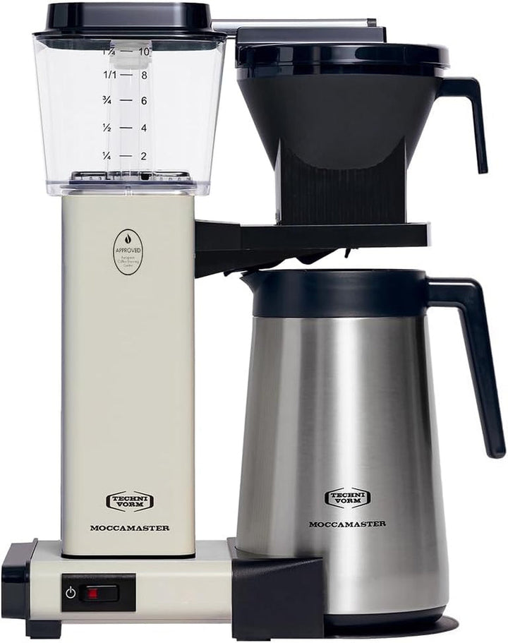 Moccamaster KBGT Thermos, Ulcior termos pentru filtru de cafea, filtru de cafea, Roșu, 1,25 litri