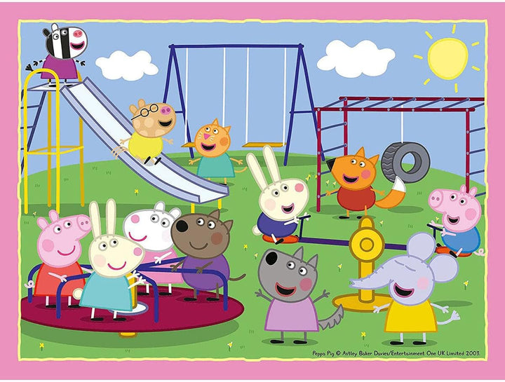 Ravensburger Peppa Wutz puzzle jigsaw pentru copii cu vârsta de 3 ani și peste, 10,2 cm (12, 16, 20, 24 piese)