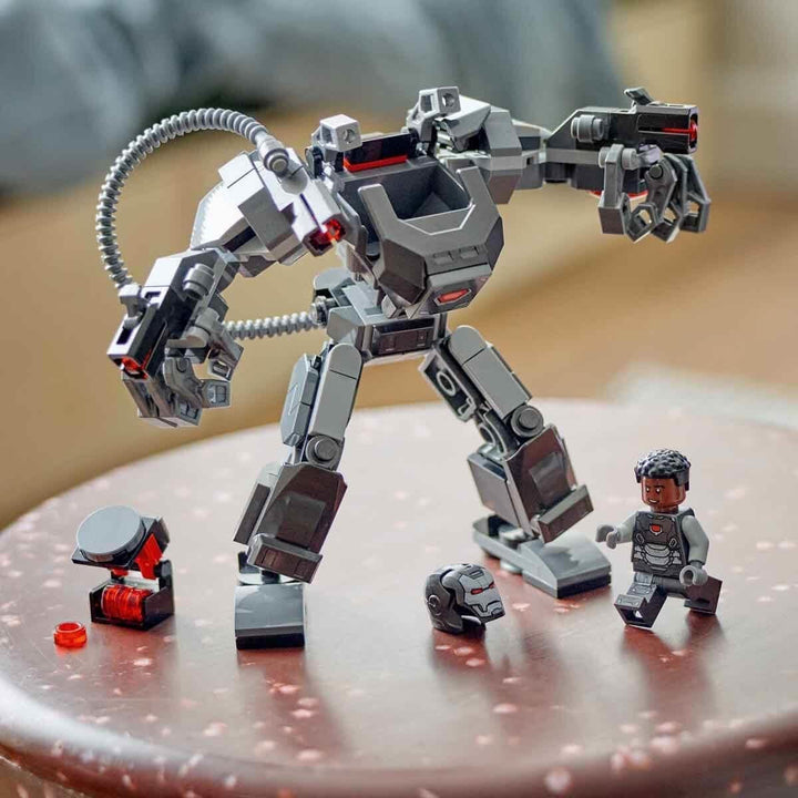 LEGO Marvel War Machine Mech, jucărie construibilă pentru supereroi cu 3 împușcătoare pentru copii, figură de acțiune legendară din MCU, cadou pentru băieți și fete de la 6 ani 76277
