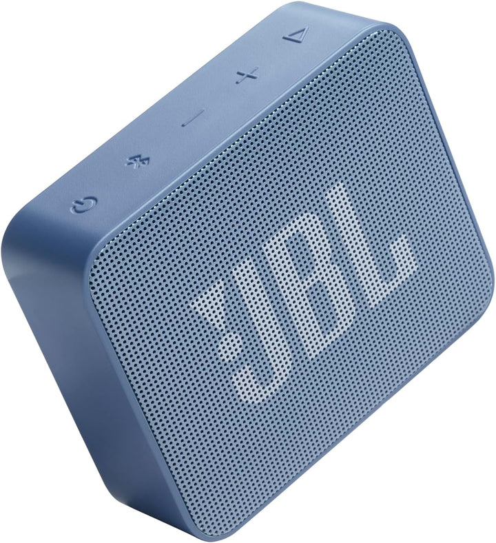 JBL GO Essential 2, Difuzor Bluetooth portabil cu sunet original Pro, până la 5 ore de funcționare a bateriei, cu design impermeabil IP67, albastru