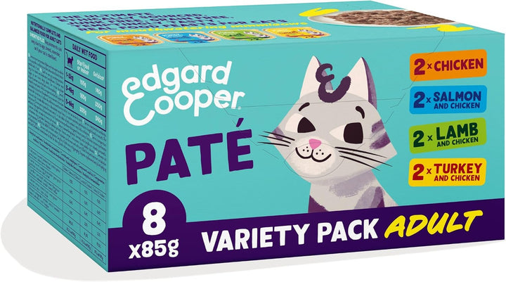 Edgard & Cooper Chunks in Gravy Hrană umedă pentru pisici adulte fără cereale de înaltă calitate - pui organic 85G (pachet de 16) - organe nutritive, ingrediente sănătoase, 0% zahăr adăugat, 85G X 16
