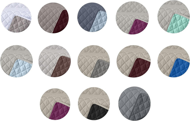 Estoralis | AVA | Cuvertură Boutique Reversibilă | Pentru toate anotimpurile | Culoare - Gri/Antracit | Pentru pat de 140/150/160 cm. pat. (250 X 270 Cm. Ancho X Alto) | Cuvertură cu matlasare
