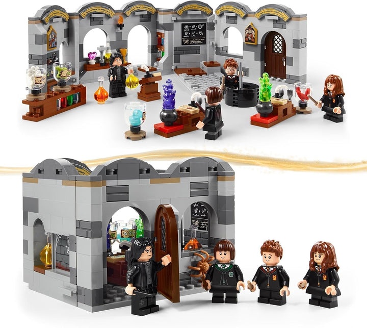 Castelul Hogwarts LEGO Harry Potter: Clasa de Poțiuni, Jucărie Fantasy, Clasă construibilă, Idee de cadou pentru băieți, fete și toți fanii, cu Hermione Granger și Severus Snape 76431