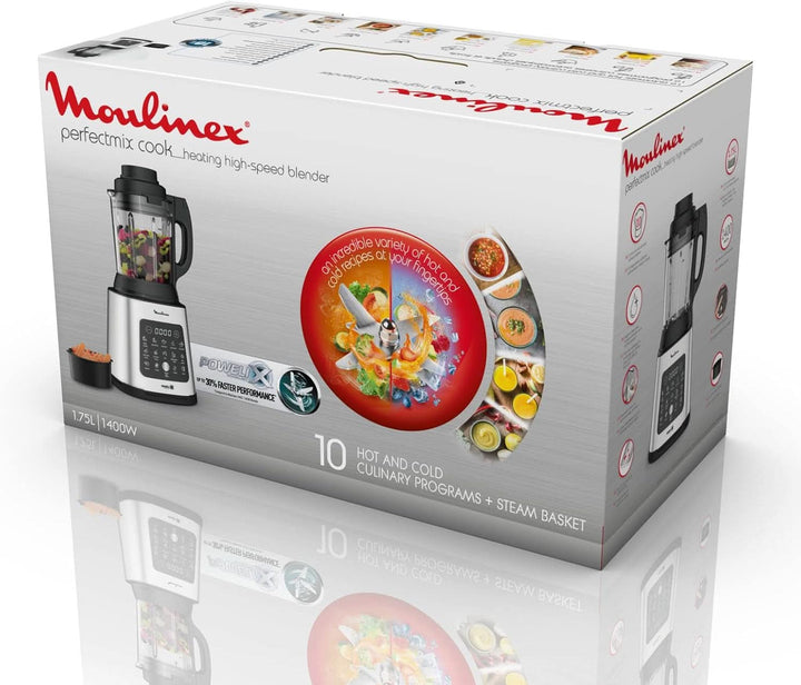 Perfectmix Cook, Standmixer Mit 10 Automatischen Programmen, 1400 W, Bereiten Heiße Und Kalte Rezepte Zu, Elektrischer Mixer Mit Touchscreen, Leicht Zu Reinigen, Kapazität 2 L, LM83SD