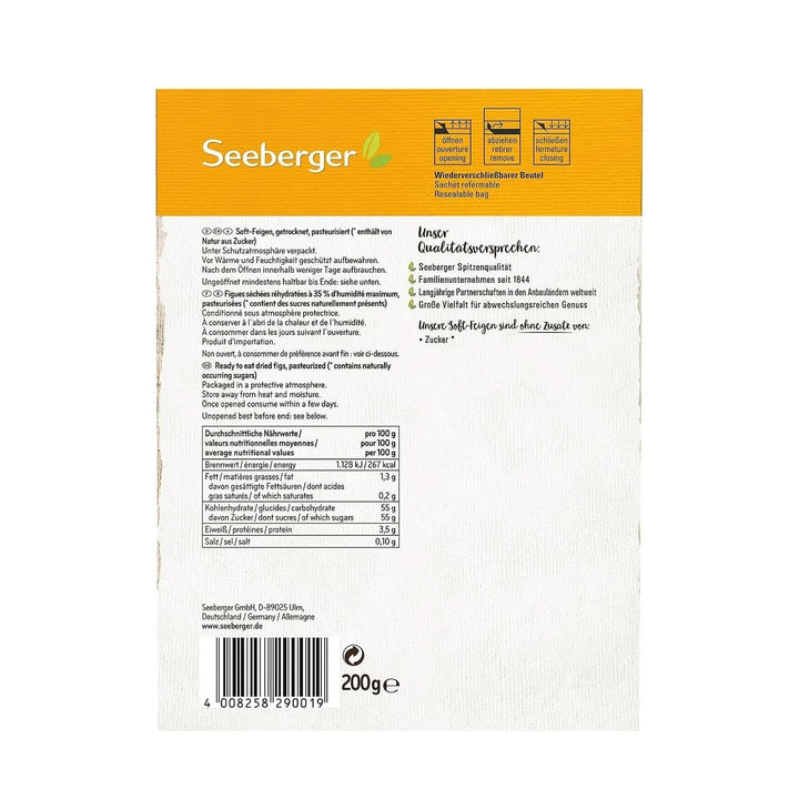 Seeberger Soft, smochine de munte dulci ca mierea cu pulpă pietroasă - pentru gurmanzii conștienți de nutriție, 13 x 200 grame