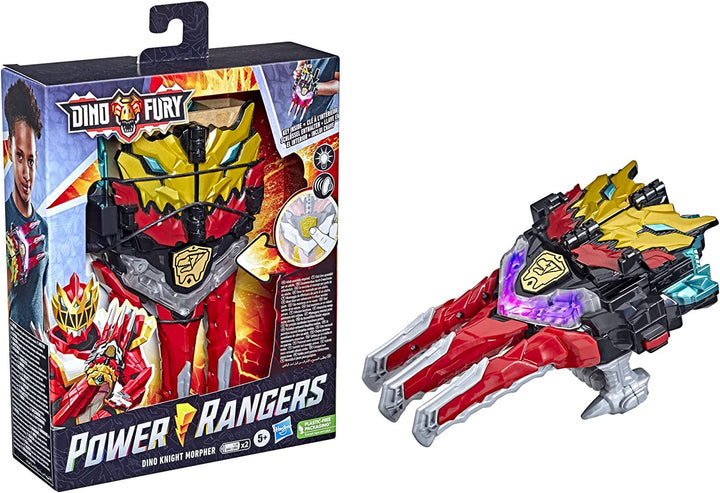Power Rangers Dino Knight Morpher, jucărie cu lumini, sunete și taste, inspirată de serial, 15 centimetri