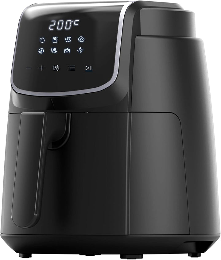 Midea Heißluftfritteuse 2L,1150W Airfryer, Frittieren Ohne Öl, Heißluft Fritteusen, Automatische Abschaltfunktion, Ölfrei, Leicht Zu Reinigen, Bpa-Frei, Schwarz