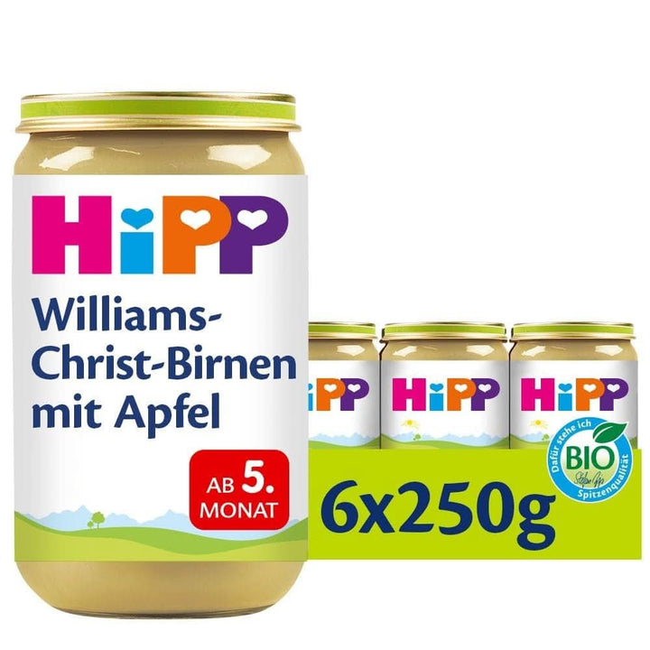 Hipp For Little Gourmets, Nectarine în mere și mango, fără zahăr adăugat, 6 X 190 grame