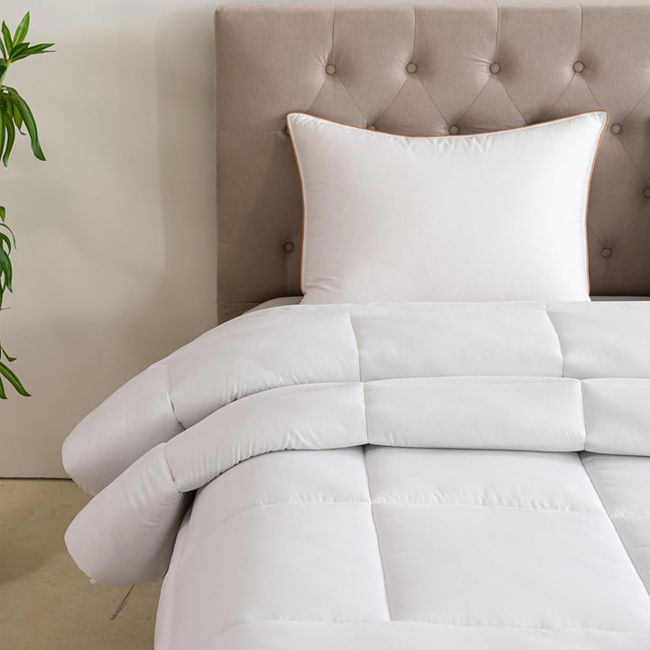 Good Nite Winter Duvet 200X200 Cm 460Gsm Plapumă caldă pentru lenjerie de pat de iarnă Plapumă matlasată cu umplutură din poliester Microfibre Pătură de dormit alb 200X200Cm