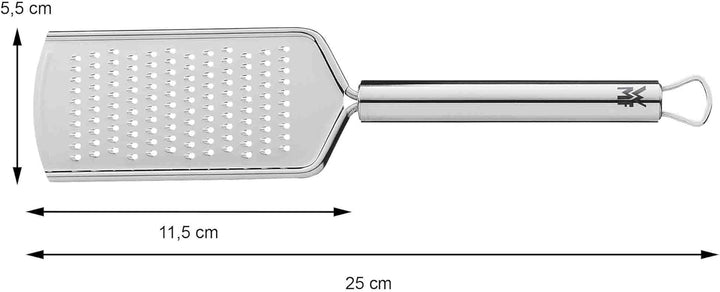 WMF Profi plus Käsereibe Edelstahl 25 Cm, Feine Reibefläche, Parmesanreibe, Zitronenreibe, Cromargan Edelstahl, Spülmaschinengeeignet