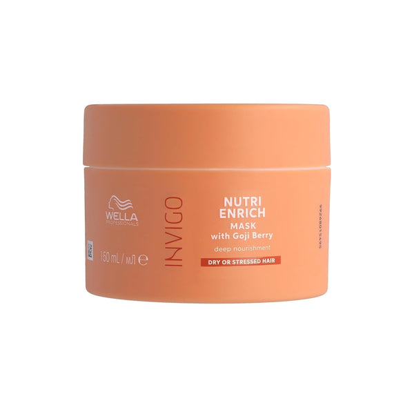 Wella Professionals Invigo Nutri Enrich - îngrijire hidratantă pentru părul deteriorat - balsam, mască și balsam cu vitamina E, pantenol și migdale - împotriva încrețirii și pentru bucle vii Masca de par Naty Shop Balsam de păr 150ml