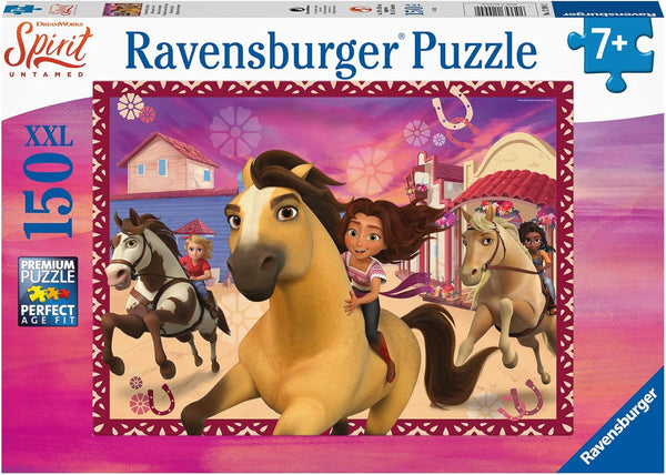 Ravensburger Puzzle pentru copii - 12994 Friends For Life - Dreamworks Spirit Puzzle pentru copii de la 7 ani, cu 150 de piese în format Xxl